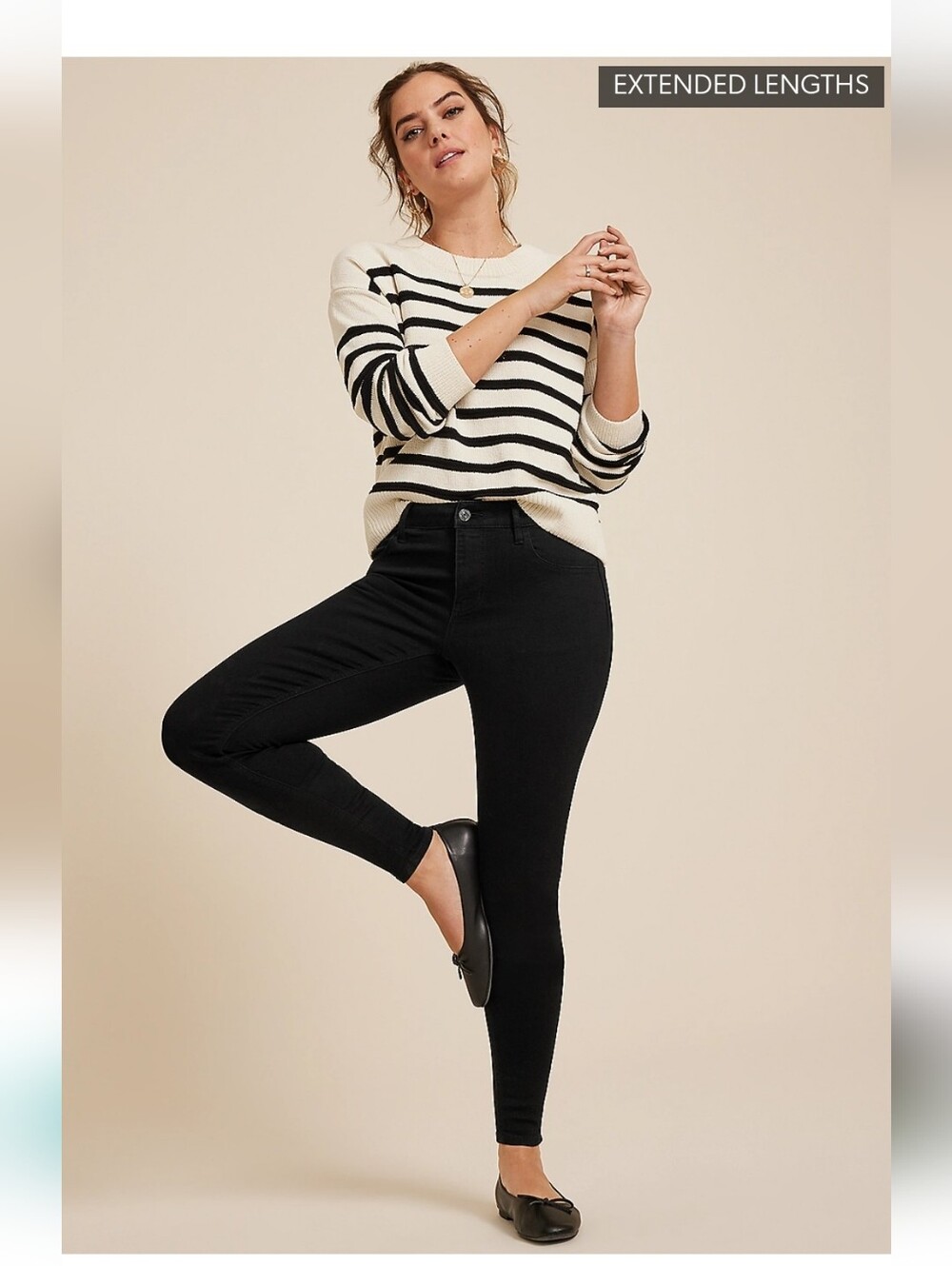 m jeans by maurices™ Black Mid Rise Jegging